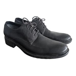 Kenneth Cole Men's 9.5 Black Leather Lace Up Dress Shoes w/ Silver Technology‎